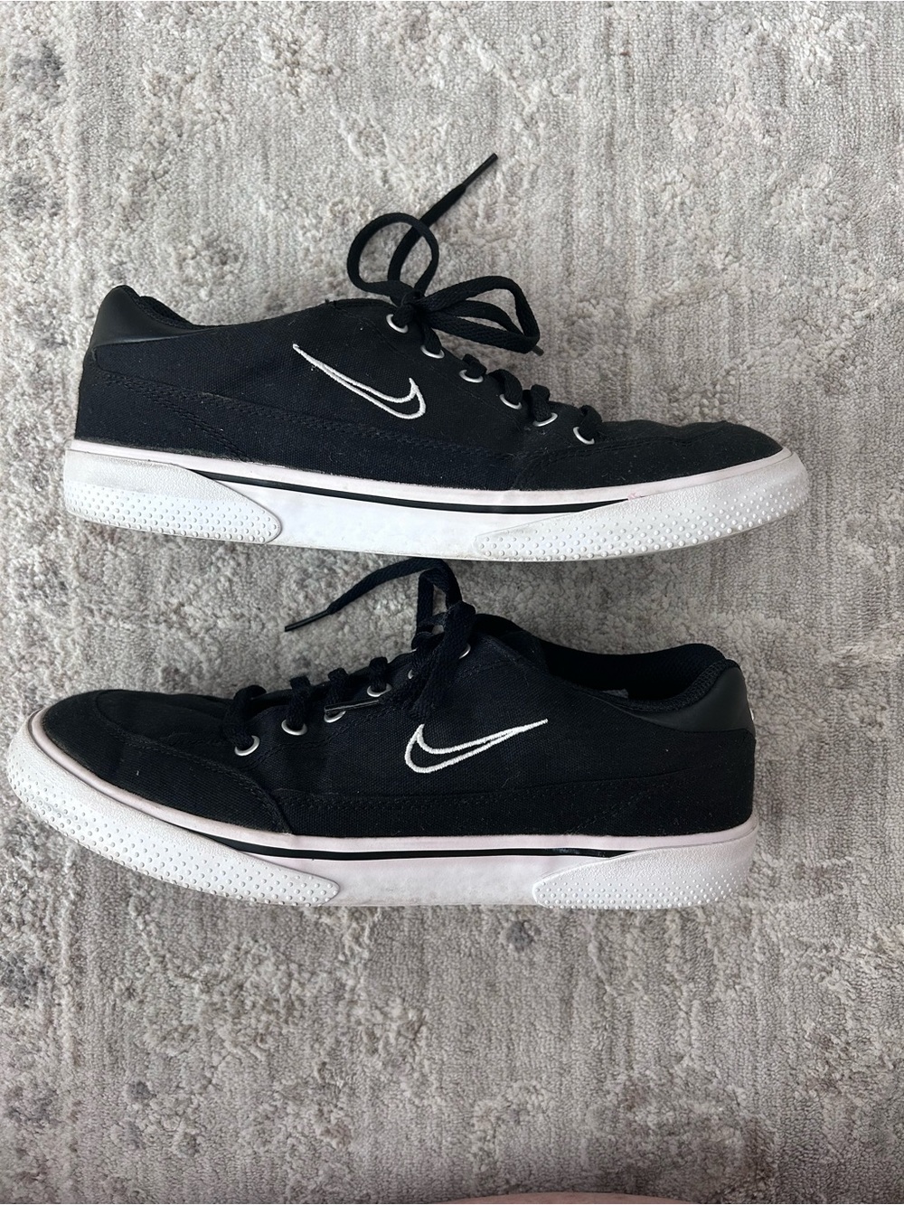 Nike Women’s Retro GTS Black Canvas Athletic Shoe Sneakers Sz 9 DB2880-002 Chic - Picture 6 of 10